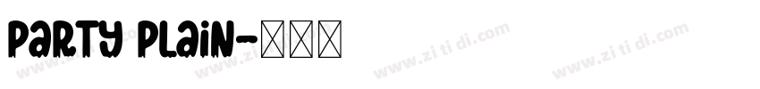 Party Plain字体转换